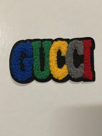 Small colorful letter iron on chenille patches