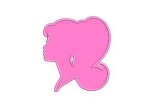 Barbie Figure with Applique Embroidery Designs