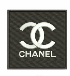 Square C logo iron on embroidery patches