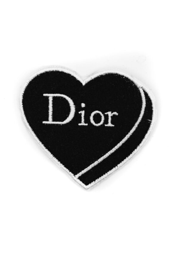 Heart dr double iron on embroidery patches