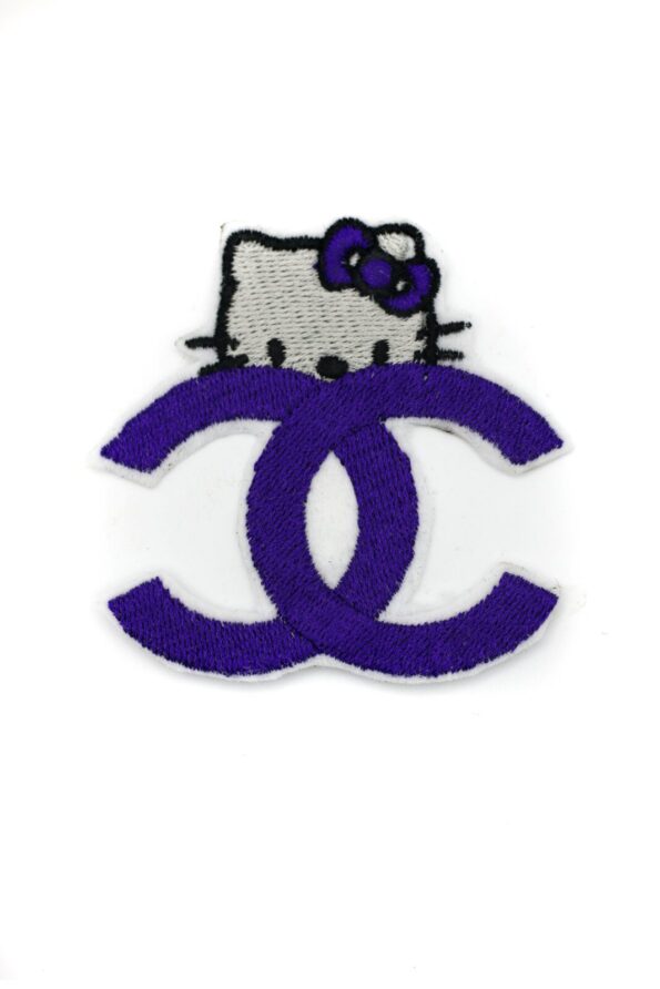 Hello kitty iron on embroidery patches C logo