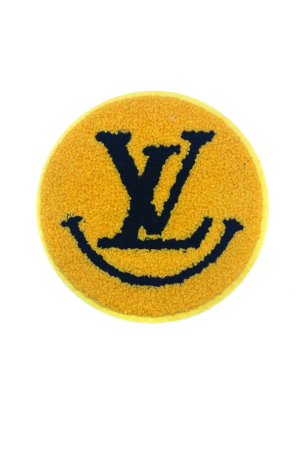 Smiley L chenille patches iron on