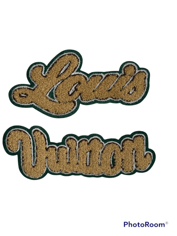 2pcs Varsity letters iron on chenille patches