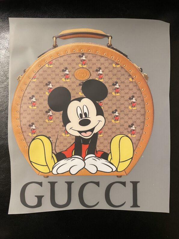 Brown bag mickey design iron on heat transfers
