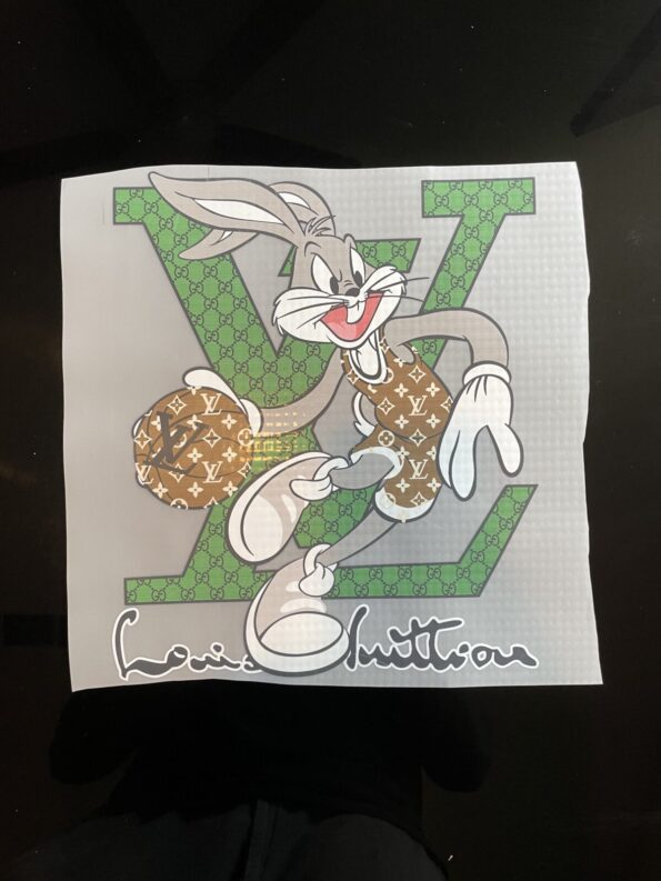 Bunny L iron on heat transfers