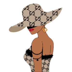 Lady fashion gg iron on heat transfers