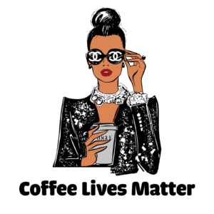 Coffee lives matter iron on heat transfers