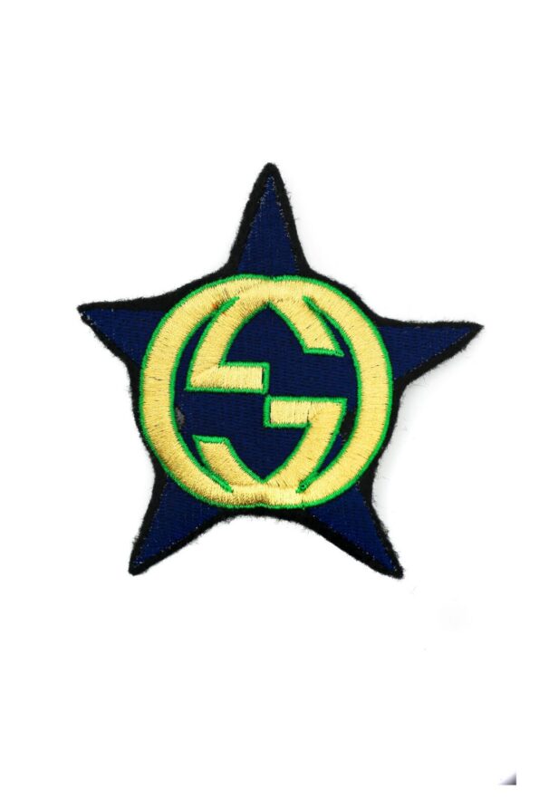 Star G logo iron on embroidery patches
