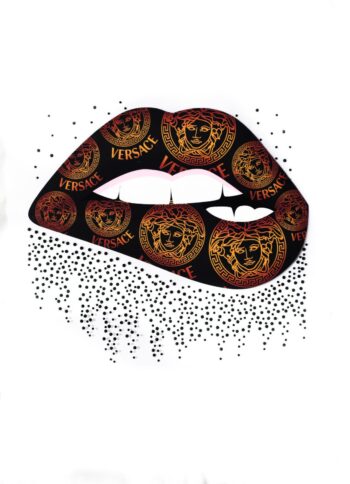 Heat transfer rhinestone head iron on appliqué