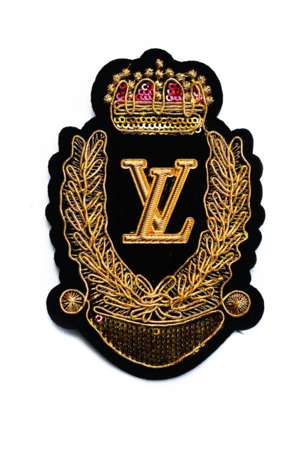 Gold Metal Badge embroidery patches