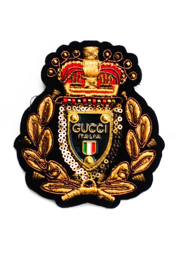 Crown Metal Badge embroidery patches