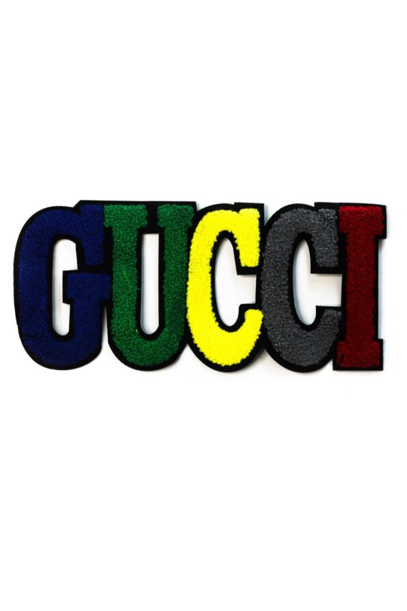 Large Chenille Patches Colorful iron on