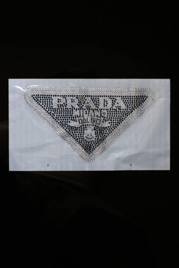 Silver rhinestone patches iron on patch