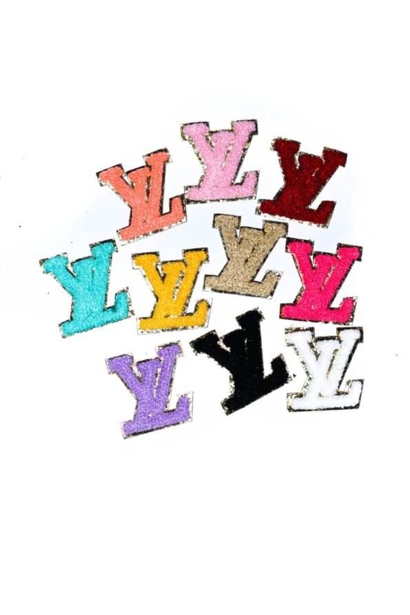 Glitter Chenille patches iron on