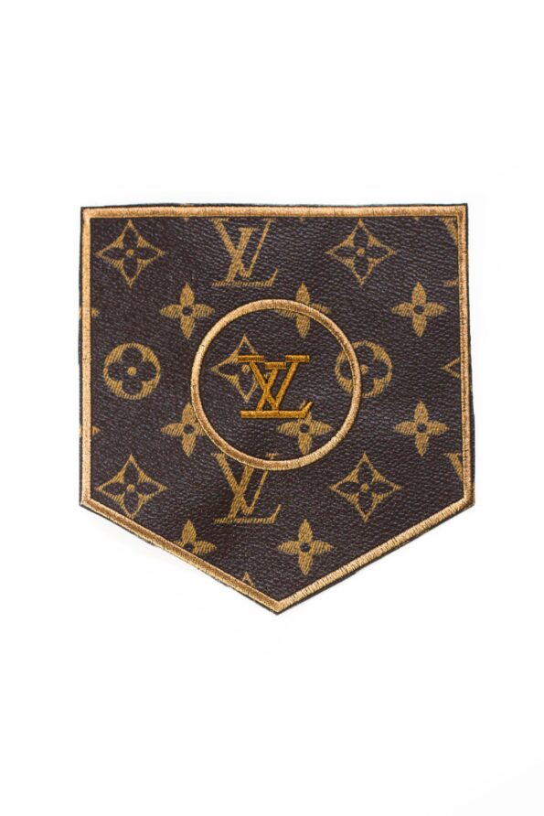 Leather Badge LV pattern patch