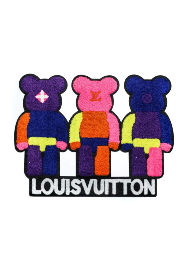 Three bear varsity iron on chenille patches