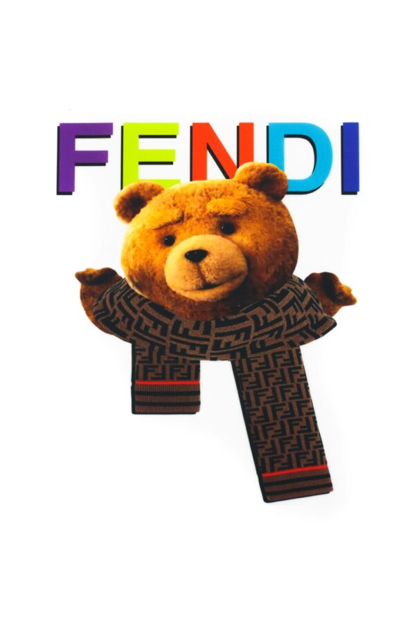 Colorful happy bear iron on heat transfers