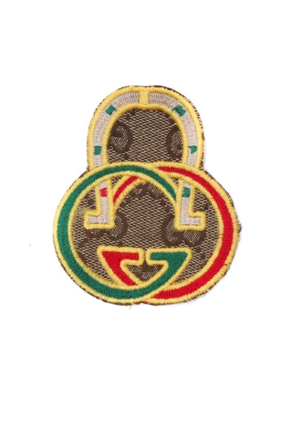 Pattern lock pattern embroidered patch