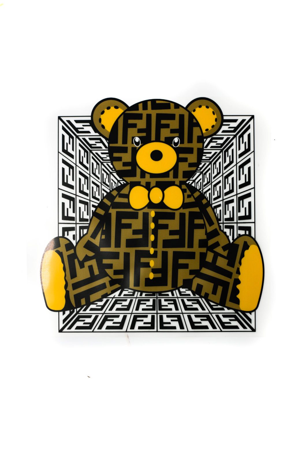 Bear bow design iron on heat transfers