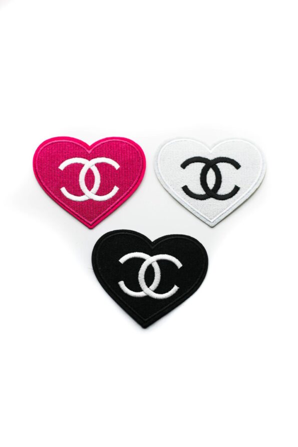 Heart Iron on Embroidery patches