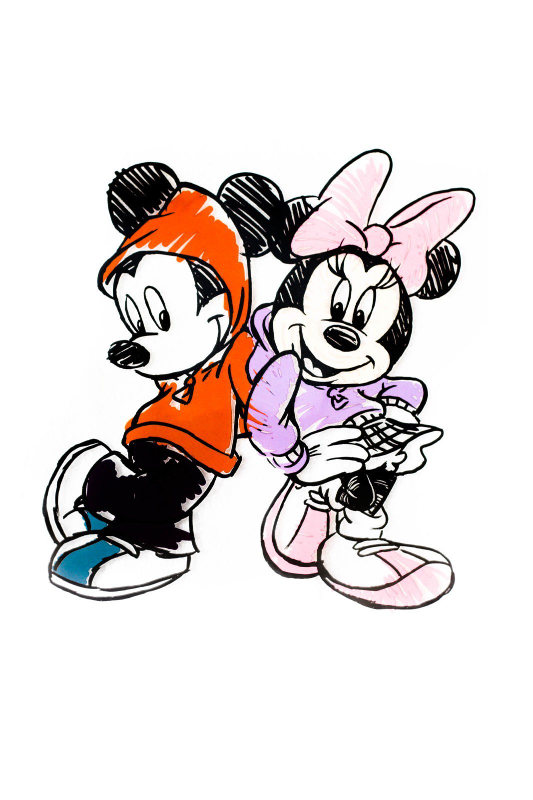 Fashion Mickey iron on heat transfers