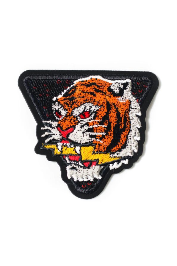 Tiger chenille badge embroidered patch