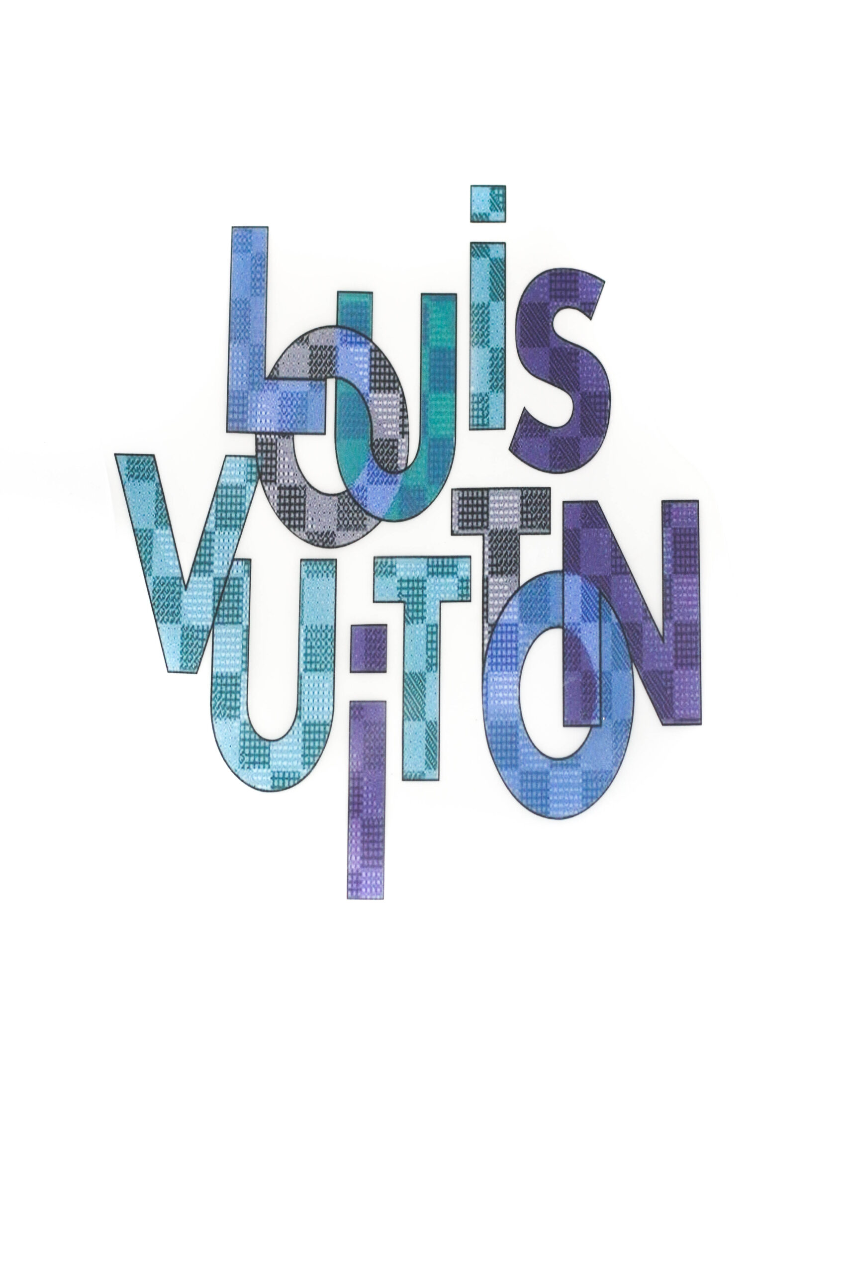 Blue Lv iron on heat transfers