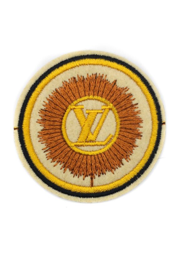 Small round embroidery iron on patches