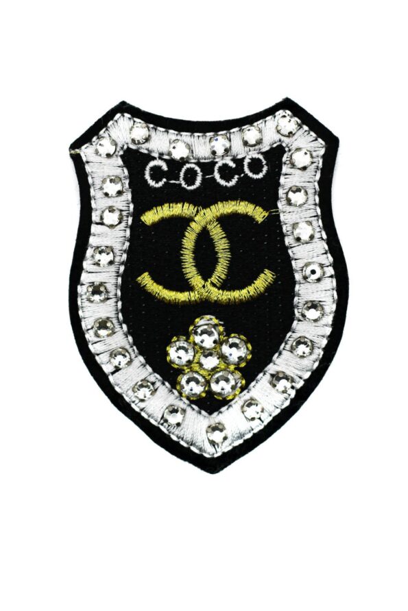 Beaded Coco Iron on Embroidered patch