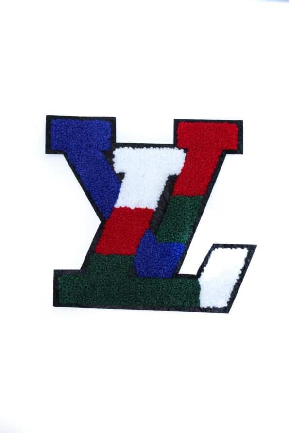 Multicolor colorful chenille Iron on patches