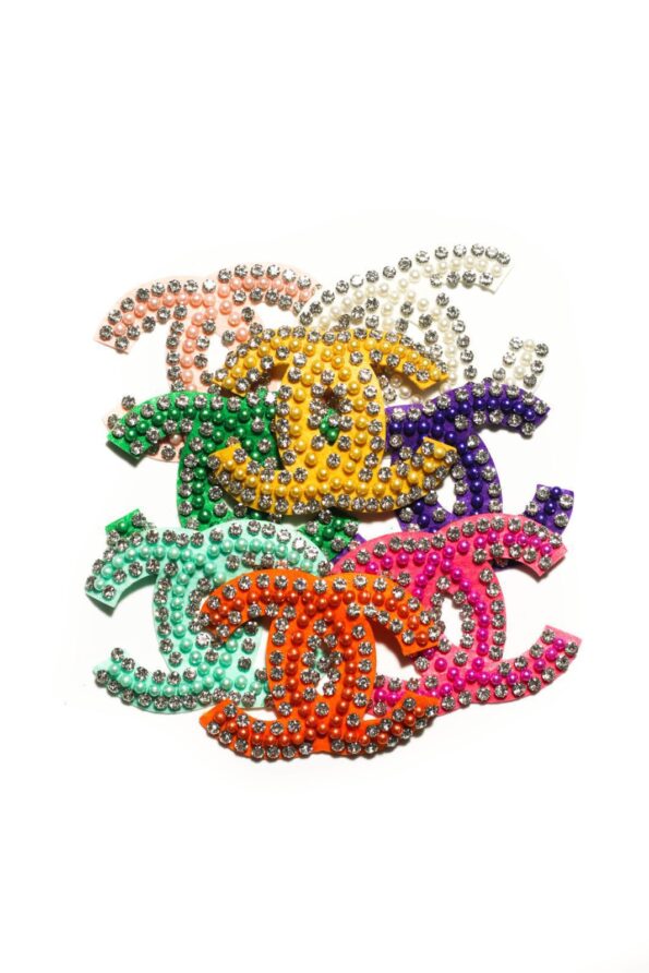 Beaded sew on colorful embroidered patches