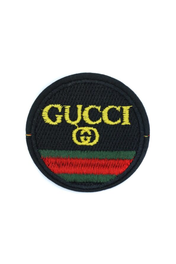 Fashion round iron on embroidery patches