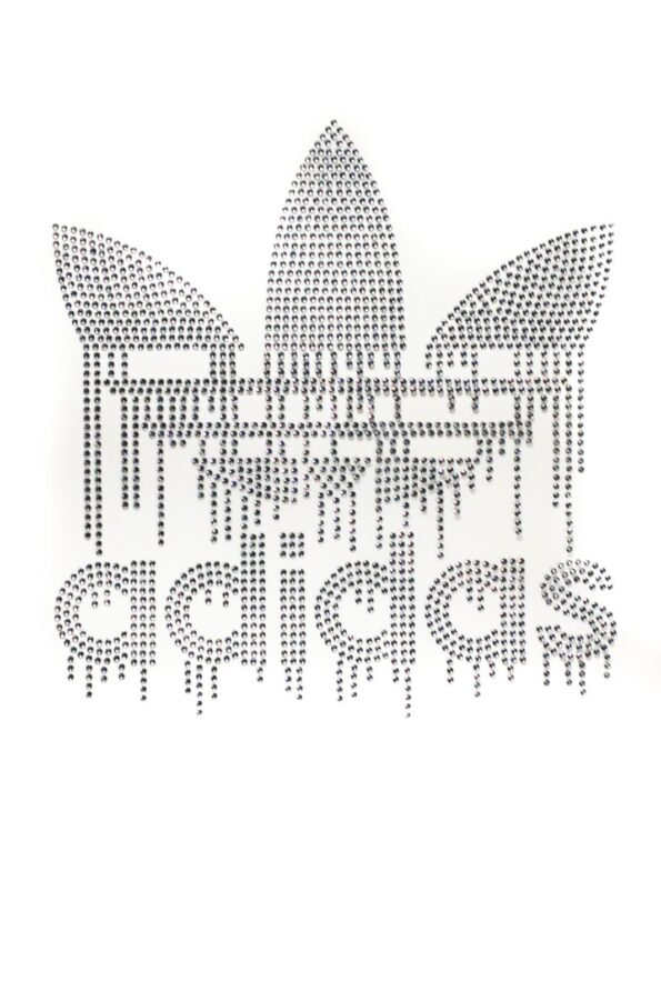 Drip iron on rhinestone appliques