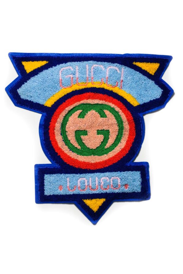 Large triangle badge iron on chenille patches