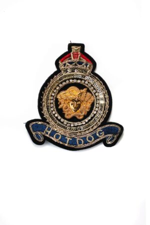 Snake head badge embroidery patches