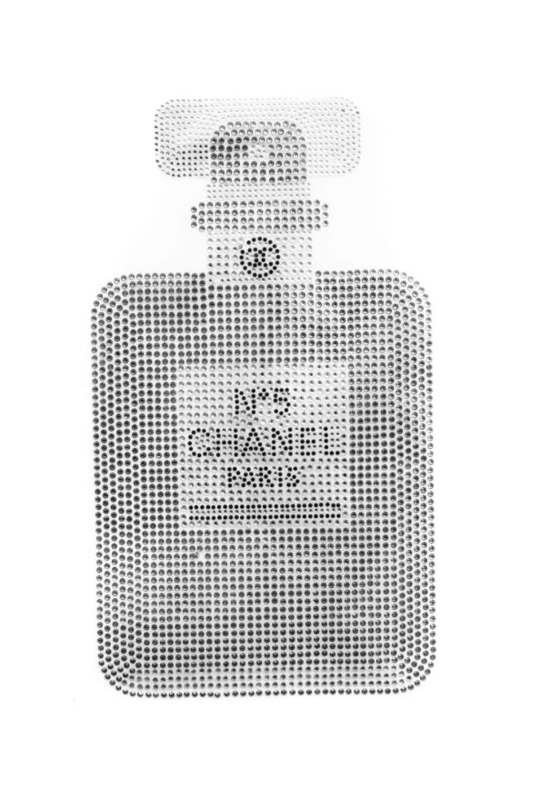 Large Perfume iron on rhinestone transfers