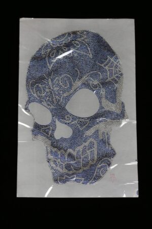 Large Skull Rhinestone Transfers