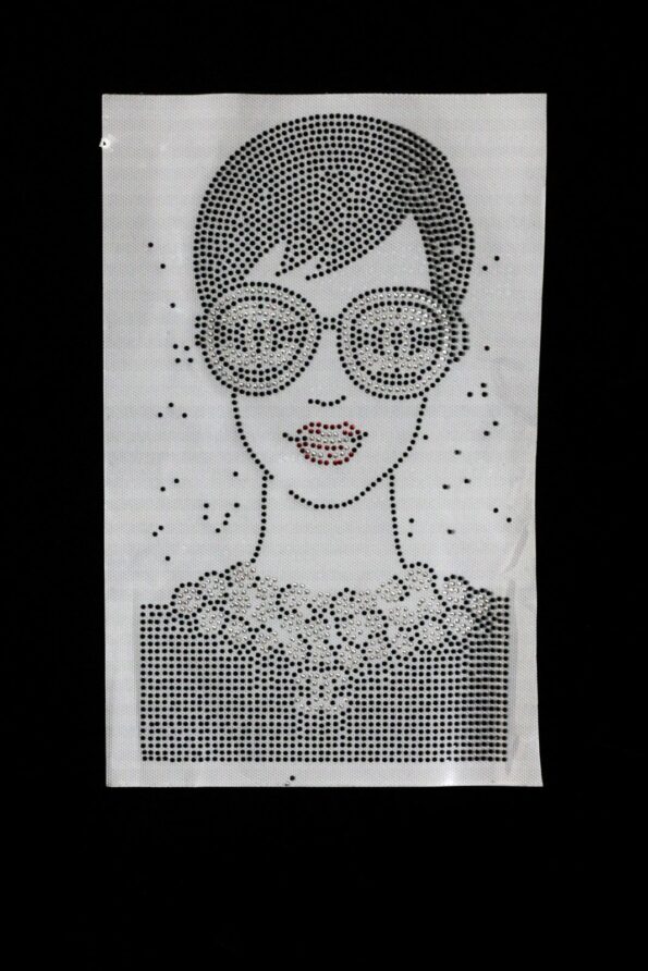 Lady sparkle iron on rhinestone transfers