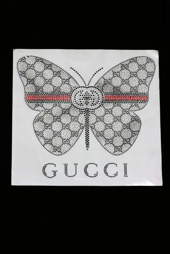 Butterfly G iron on rhinestone transfers