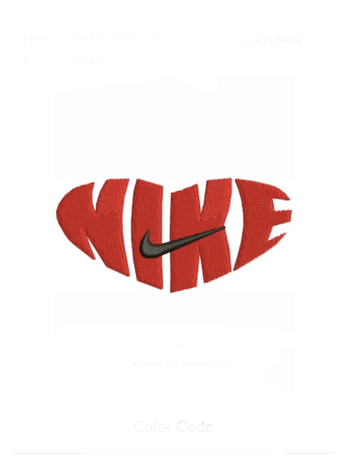 Nike embroidery Design