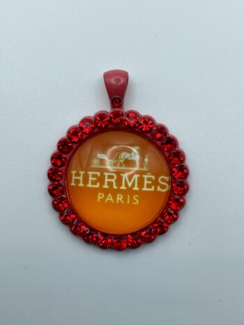 Hermes pattern charm