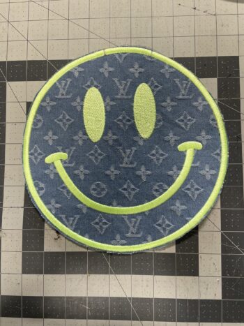 LV pattern iron on embroidery patches