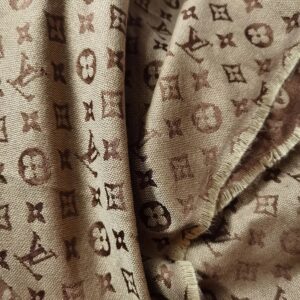 Brown pattern fabric