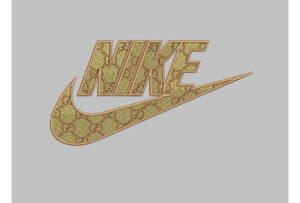 Swoosh GG iron on embroidery patches