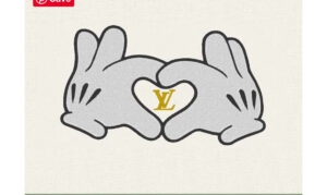 LV Hands iron on embroidery patches