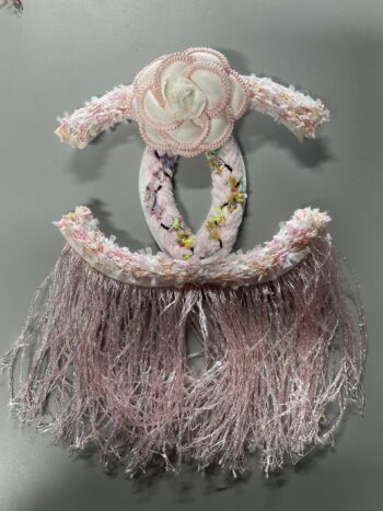 Pink cc beaded patches