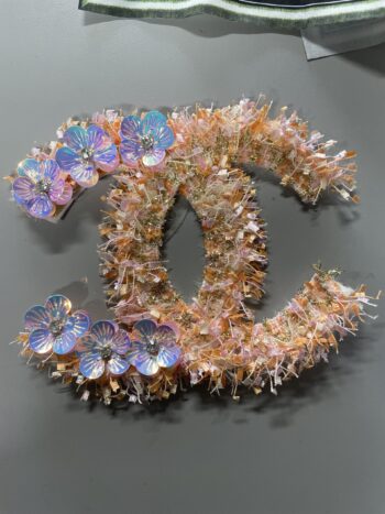 Flower cc beaded patches