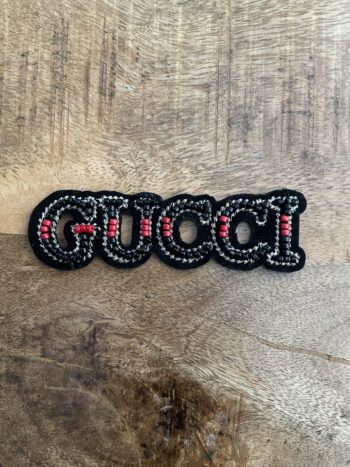 GG letter beaded patch