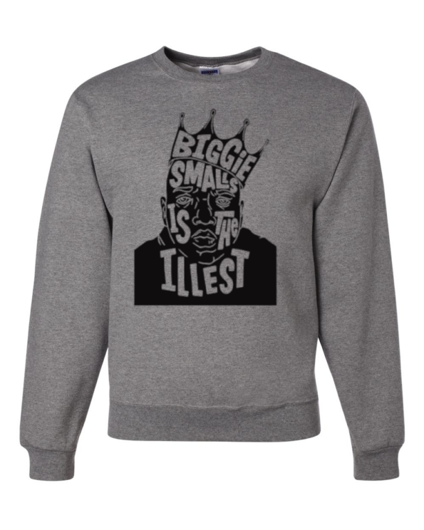 Hip-hop Black Biggie Crown graphic sweater