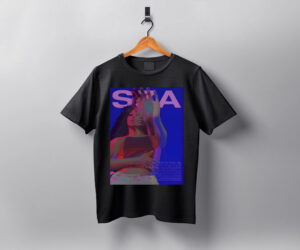 SZA blue cover graphic tee